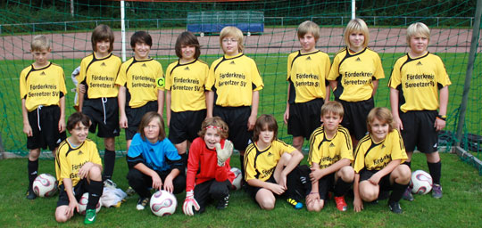 Mannschaftsfoto 1. D-Jugend